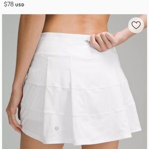 Lululemon 
Pace Rival Mid-Rise Skirt
Long - In Color White